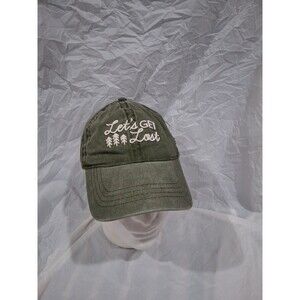 Hiking Cap. "Lets Get Lost" Hunter Green.